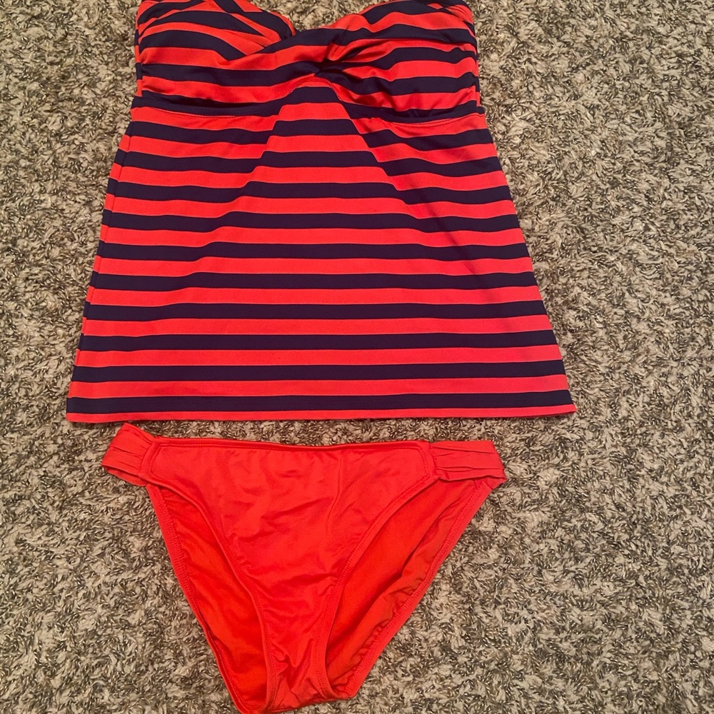 Mossimo - Red & Navy tankini Swimwear